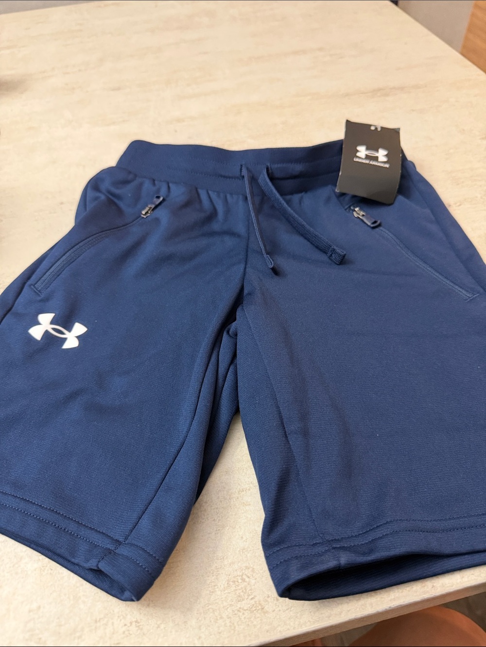 Under Armour Navy Blue Boys' Performance Shorts